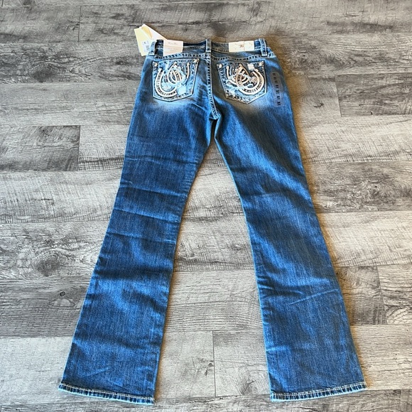 NWT MISS ME Blue Flared Women's Jeans - Picture 7 of 9